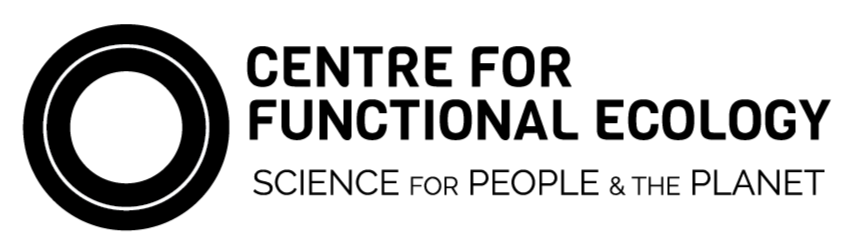 logotipo a preto e branco do Centro de Ecologia Funcional