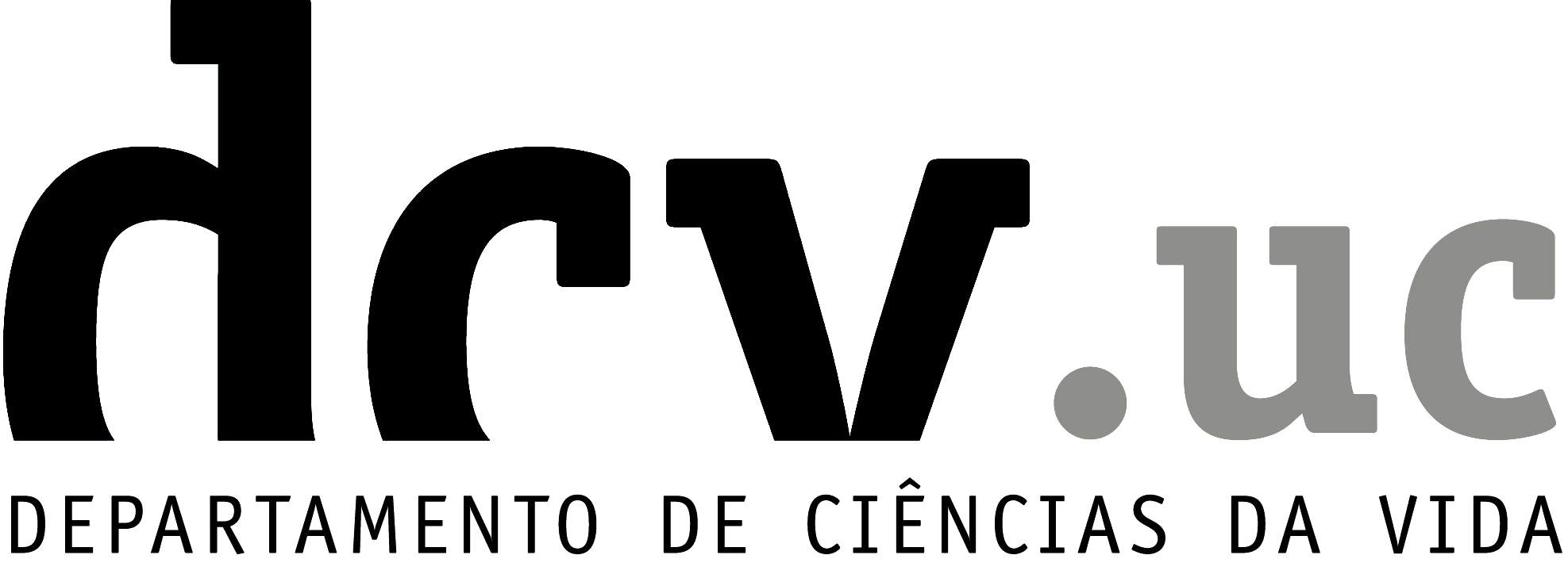 logotipo a preto e branco do Departamento de Ciências da Vida da Universidade de Coimbra
